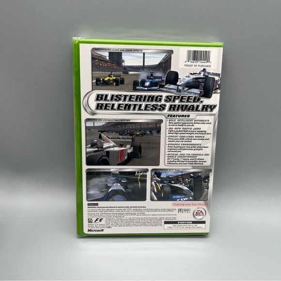 F1 2001 (Microsoft Xbox, 2001) Black Label New Sealed EA Sports - Picture 3 of 5